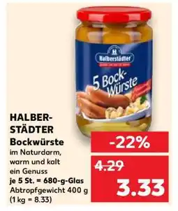 Kaufland HALBERSTÄDTER Bockwürste Angebot