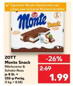 Kaufland Zott Monte Snack Angebot