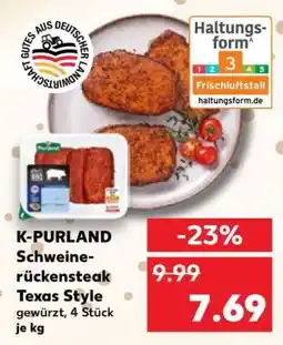 Kaufland K-PURLAND Schweinerückensteak Texas Style Angebot