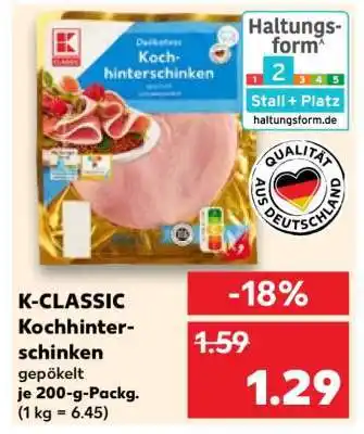 Kaufland K-CLASSIC Kochhinterschinken Angebot