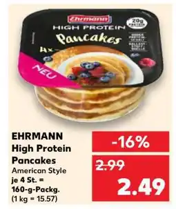 Kaufland EHRMANN High Protein Pancakes Angebot