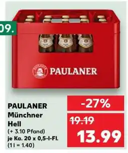 Kaufland Paulaner Münchner Hell Angebot