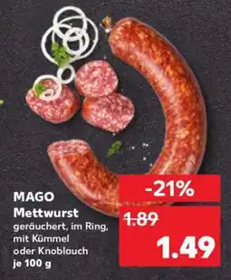 Kaufland MAGO Mettwurst Angebot