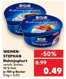 Kaufland WEIHEN- STEPHAN Rahmjoghurt Angebot