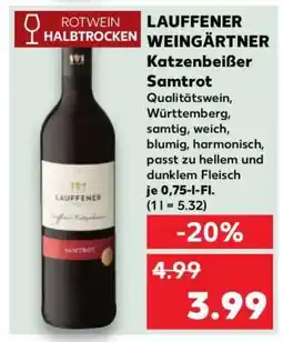 Kaufland LAUFFENER WEINGÄRTNER Katzenbeißer Samtrot Angebot