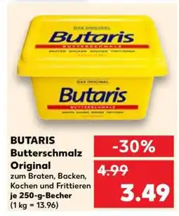 Kaufland BUTARIS Butterschmalz Original Angebot