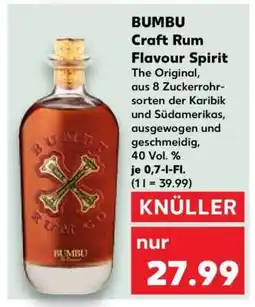Kaufland BUMBU Craft Rum Flavour Spirit Angebot