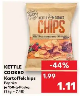 Kaufland KETTLE COOKED Kartoffelchips Angebot