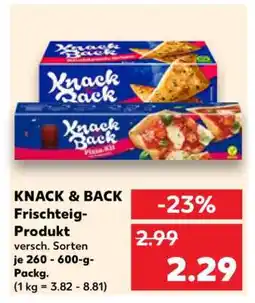 Kaufland KNACK & BACK Frischteig-Produkt Angebot