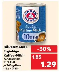 Kaufland BÄRENMARKE Ergiebige Kaffee-Milch Angebot