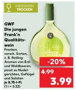 Kaufland GWF Die jungen Frank'n Qualitätswein Angebot