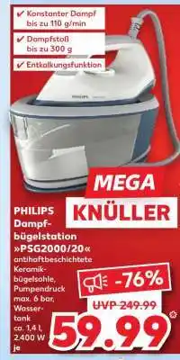 Kaufland PHILIPS Dampfbügelstation PSG2000/20 Angebot