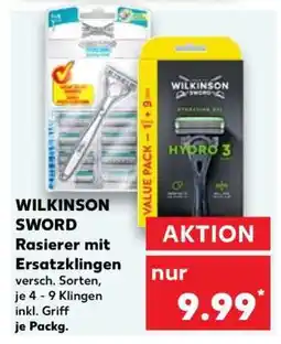 Kaufland WILKINSON SWORD Rasierer mit Ersatzklingen Angebot