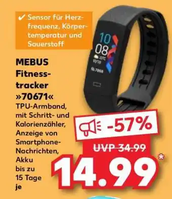 Kaufland MEBUS Fitnesstracker 70671 Angebot