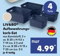 Kaufland LIV&BO Aufbewahrungskorb-Set Angebot
