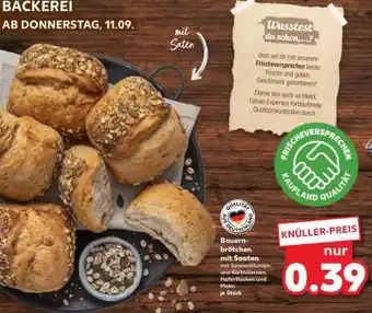 Kaufland Bauernbrötchen mit Saaten Angebot