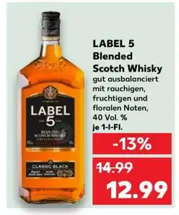 Kaufland LABEL 5 Blended Scotch Whisky Angebot