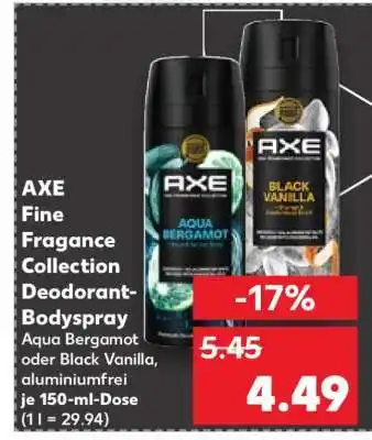 Kaufland AXE Fine Fragrance Collection Deodorant-Bodyspray Angebot