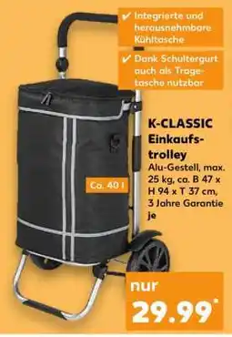 Kaufland K-CLASSIC Einkaufs-trolley Angebot