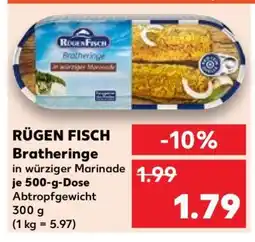 Kaufland RÜGEN FISCH Bratheringe Angebot