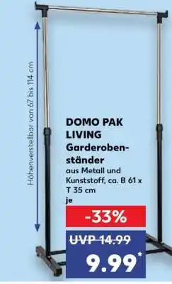 Kaufland DOMO PAK LIVING Garderobenständer Angebot