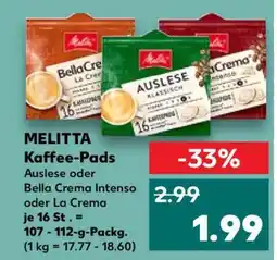 Kaufland MELITTA Kaffee-Pads Angebot