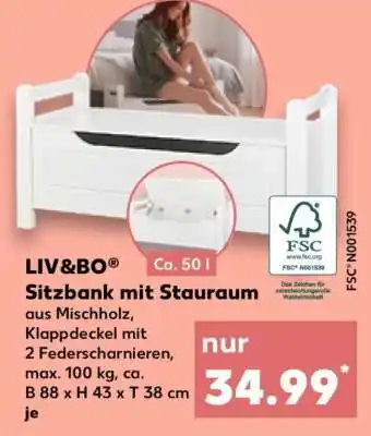 Kaufland LIV&BO Sitzbank mit Stauraum Angebot