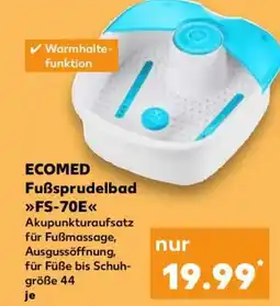 Kaufland ECOMED Fußsprudelbad FS-70E Angebot