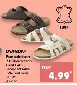 Kaufland OYANDA Pantoletten Angebot