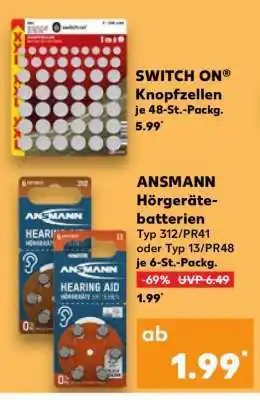 Kaufland ANSMANN Hörgerätebatterien Angebot