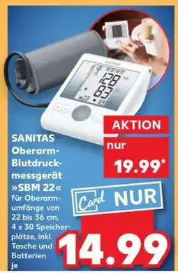 Kaufland sanitas Oberarm Blutdruckmessgerät SBM 22 Angebot