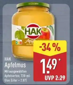 Aldi Nord HAK Apfelmus Angebot