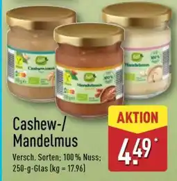 Aldi Nord Cashew-/Mandelmus Angebot