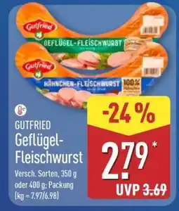 Aldi Nord Gutfried Geflügel Fleischwurst Angebot