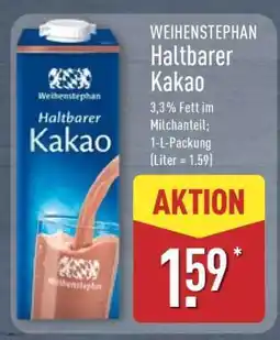 Aldi Nord WEIHENSTEPHAN Haltbarer Kakao Angebot