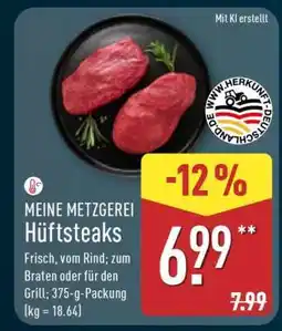 Aldi Nord MEINE METZGEREI Hüftsteaks Angebot