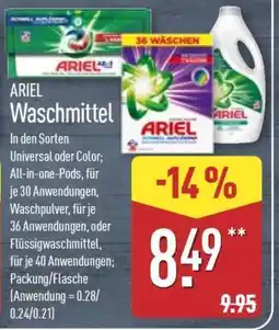 Aldi Nord Ariel Waschmittel Angebot