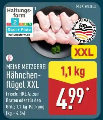 Aldi Nord MEINE METZGEREI Hähnchenflügel XXL Angebot