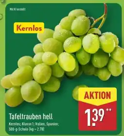 Aldi Nord Tafeltrauben hell Angebot