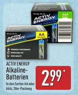 Aldi Nord ACTIV ENERGY Alkaline-Batterien Angebot