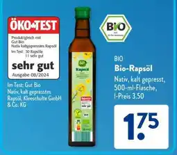 Aldi Süd BIO Bio-Rapsöl Angebot