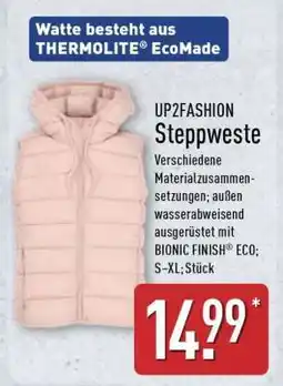 Aldi Nord UP2FASHION Steppweste Angebot