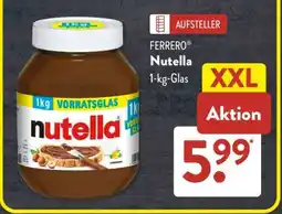 Aldi Süd Ferrero Nutella 1-kg-Glas Angebot