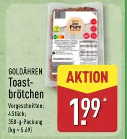 Aldi Nord GOLDÄHREN Toastbrötchen Angebot