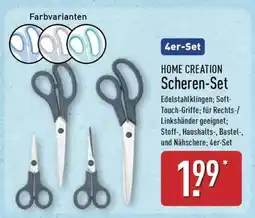 Aldi Nord HOME CREATION Scheren-Set Angebot
