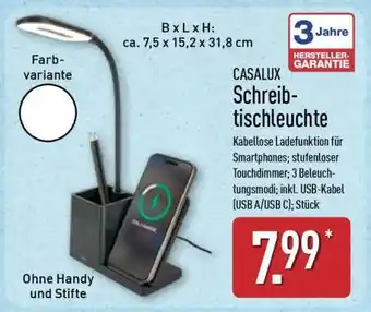Aldi Nord CASALUX Schreibtischleuchte Angebot