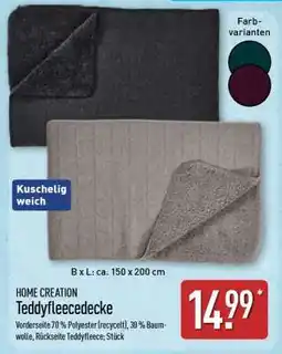 Aldi Nord Teddyfleecedecke Angebot