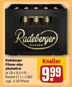 REWE RADEBERGER Pilsner oder Alkoholfrei Angebot