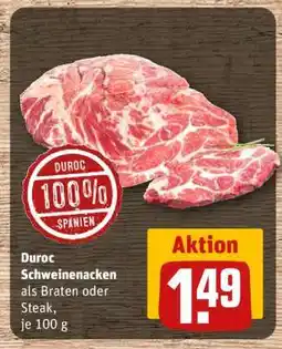 REWE Duroc Schweinenacken Angebot