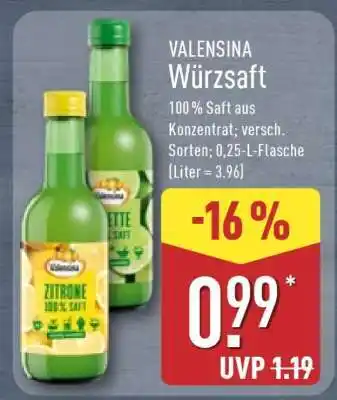 Aldi Nord VALENSINA Würzsaft Angebot